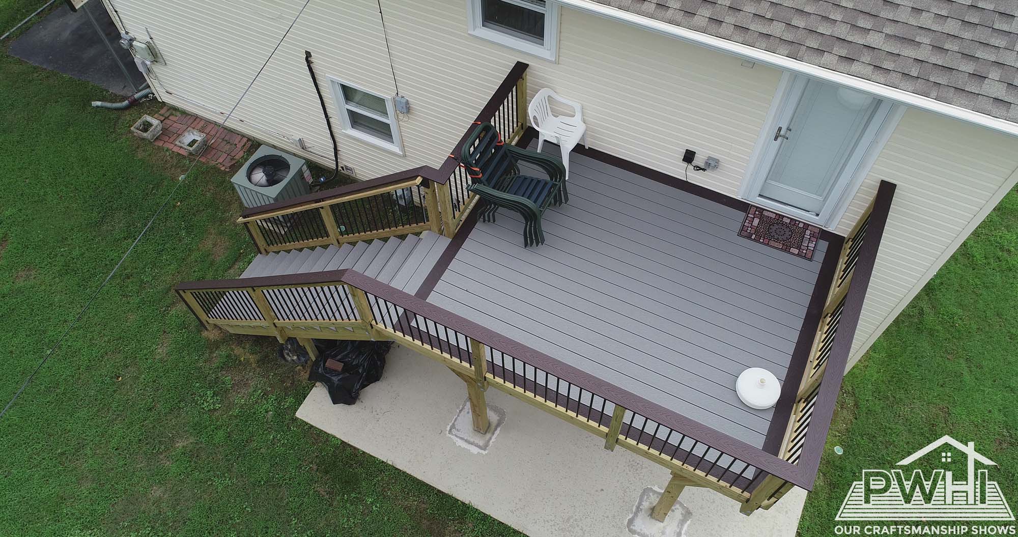 aerial view of composite deck