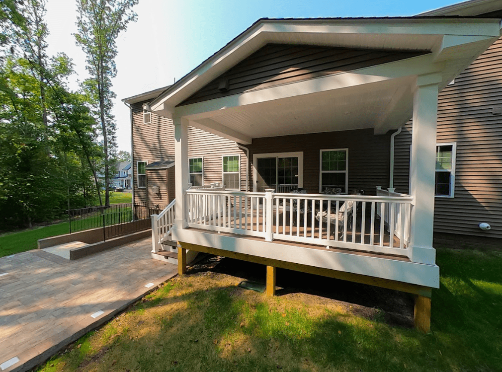 Photo of a covered porch - Porch Construction in Northern Virginia - Porch Contractors near me