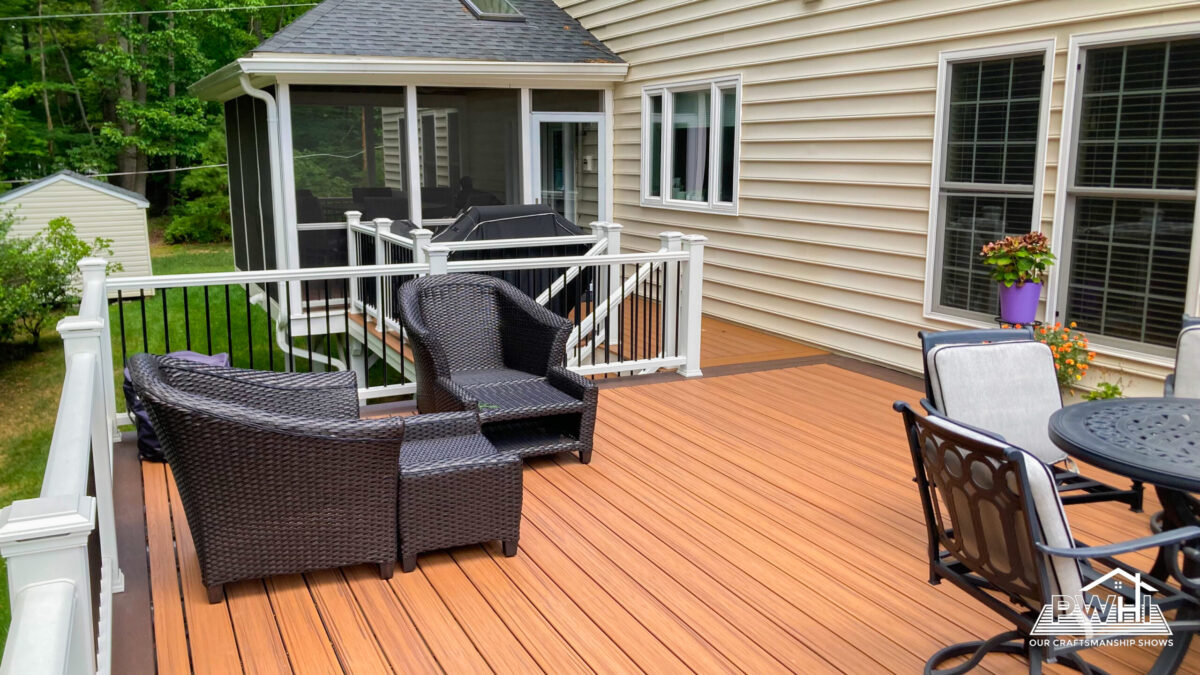 Composite deck color trends - natural wood color