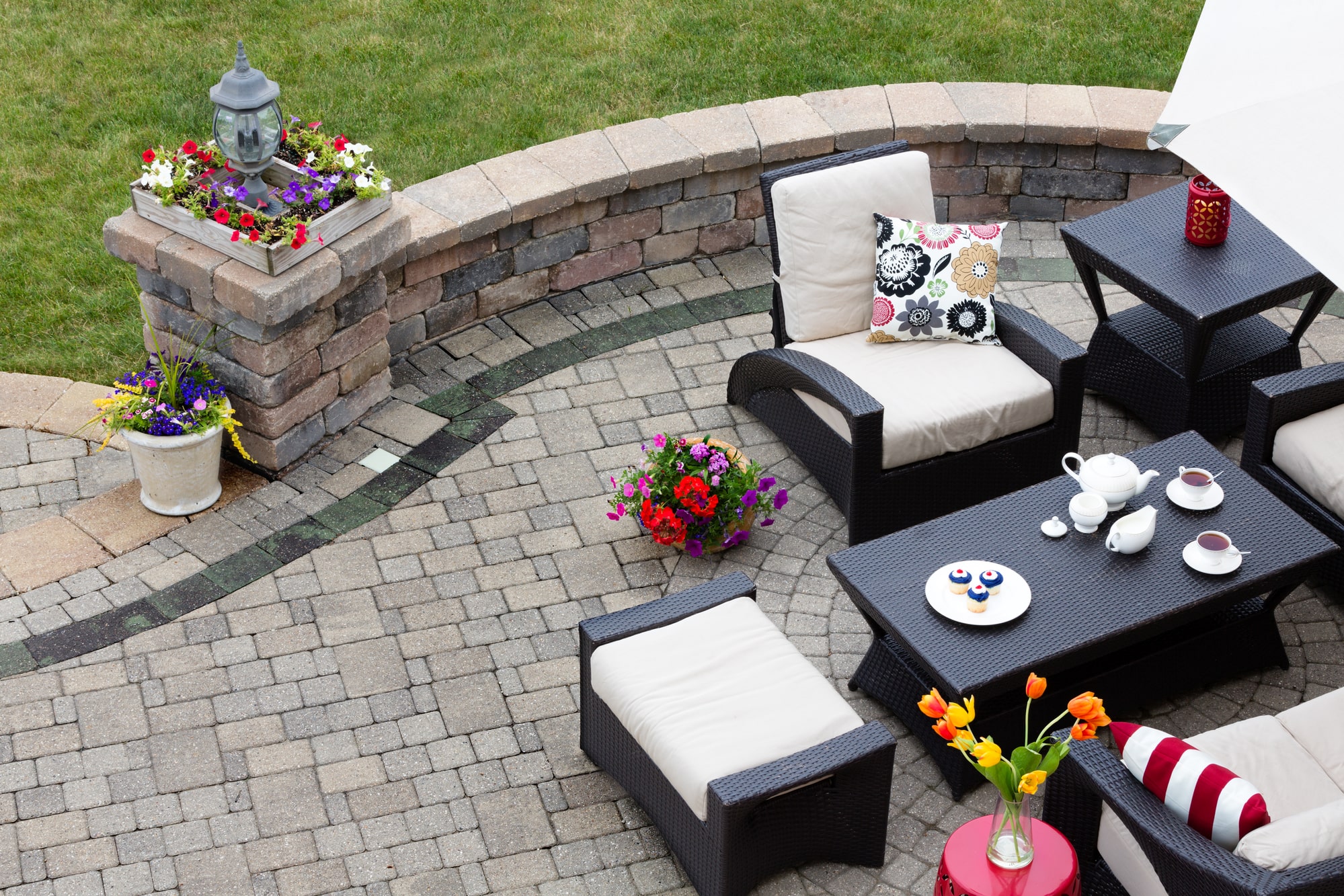 Pavers are a top choice for retaining walls and pool decks.
