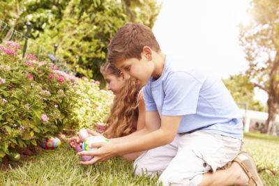 Easter Egg Hunt by the Patio Deck