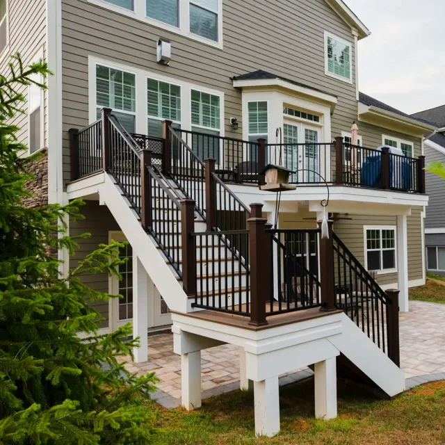 custom elevated composite deck builder and contractor northern virginia and maryland