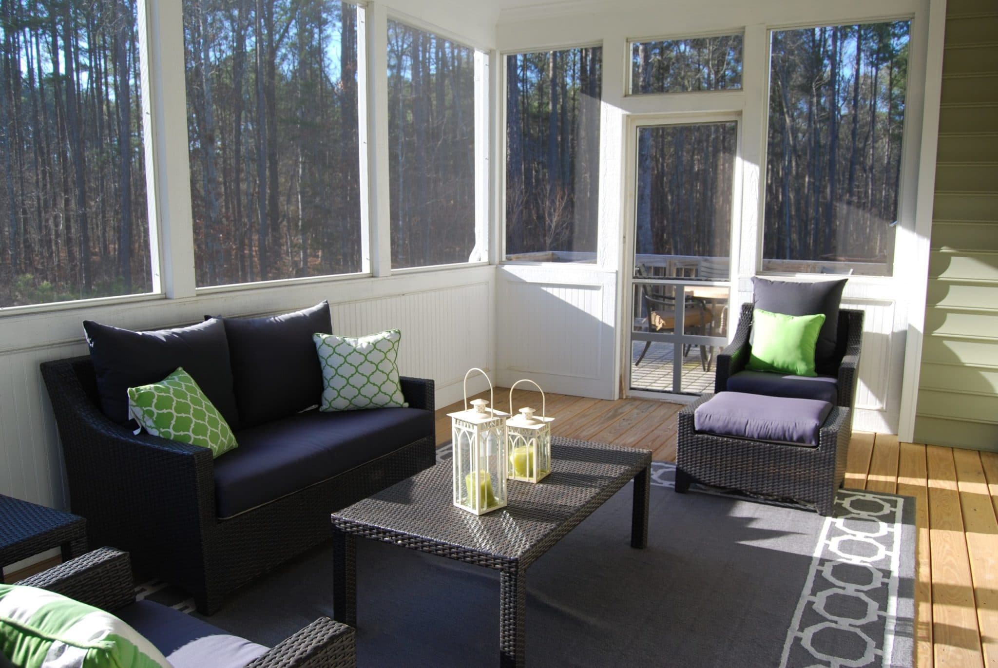 how to heat a screened-in porch in the winter